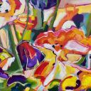 Acryl op doek. 50x70 cm.