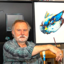 Cabinet met twee grafische werken over de "Onbeschrijfelijke schoonheid van het dode IJsvogeltje"