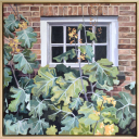 'Ruysend Raam'<br /><br />Ik zag ze voor het eerst in de tuinen van Mien Ruys, de pluimpapavers. Sterker nog, de plek waarop dit schilderij is gebaseerd is hier vlak achter de boerenschuur. Met haar geweldig grillige bladeren en talloze tinten groen en blauw. Je ziet ze hier in de tuinen in meerdere ontwerpen terugkomen. En ik snap waarom! Zodra ik ze zag was ik betoverd.<br /><br />- Acrylverf op doek<br /><br />- 60 x 60 cm<br /><br />- Inclusief blank houten lijst